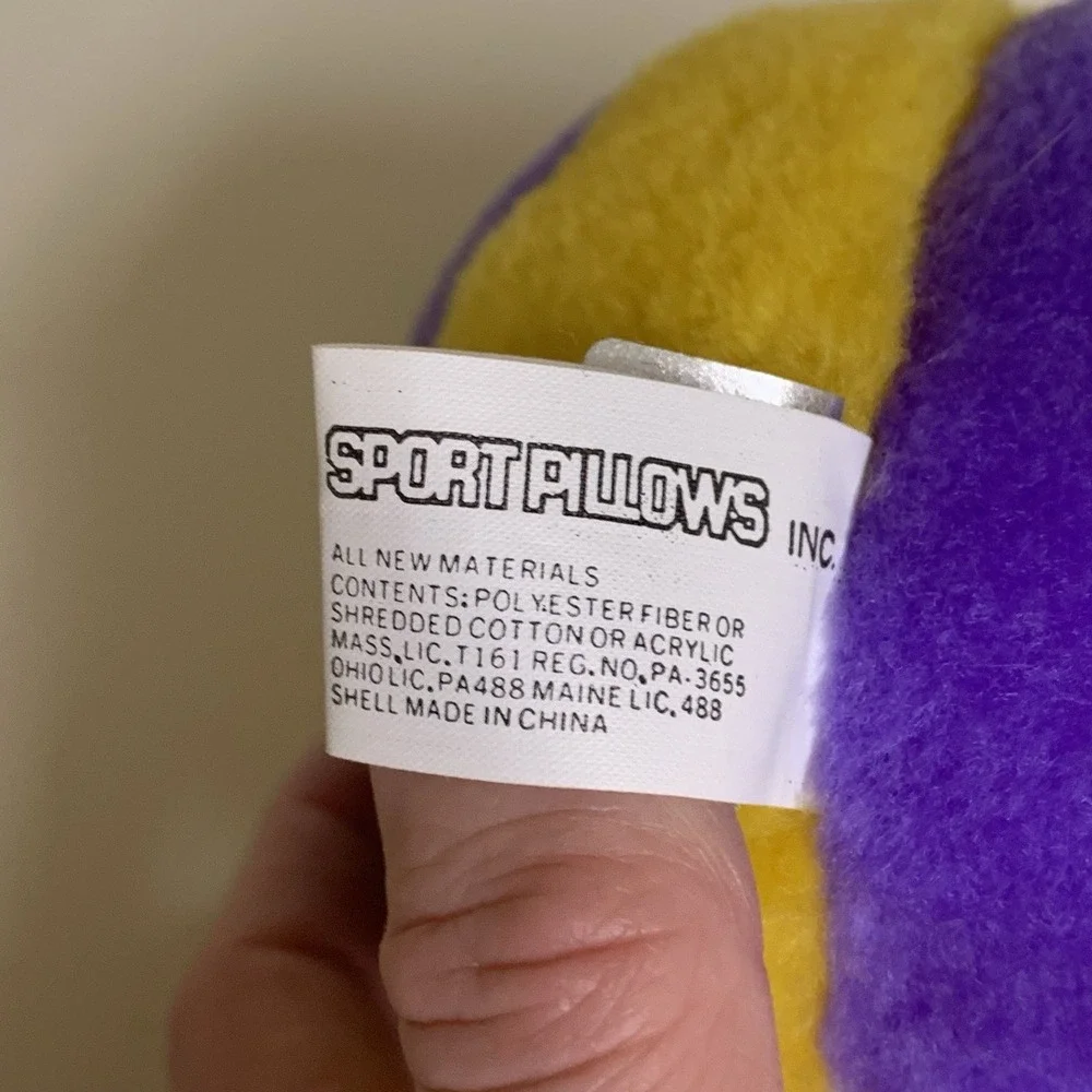 Vintage Los Angeles Lakers Plush Basketball Sports Pillow 4